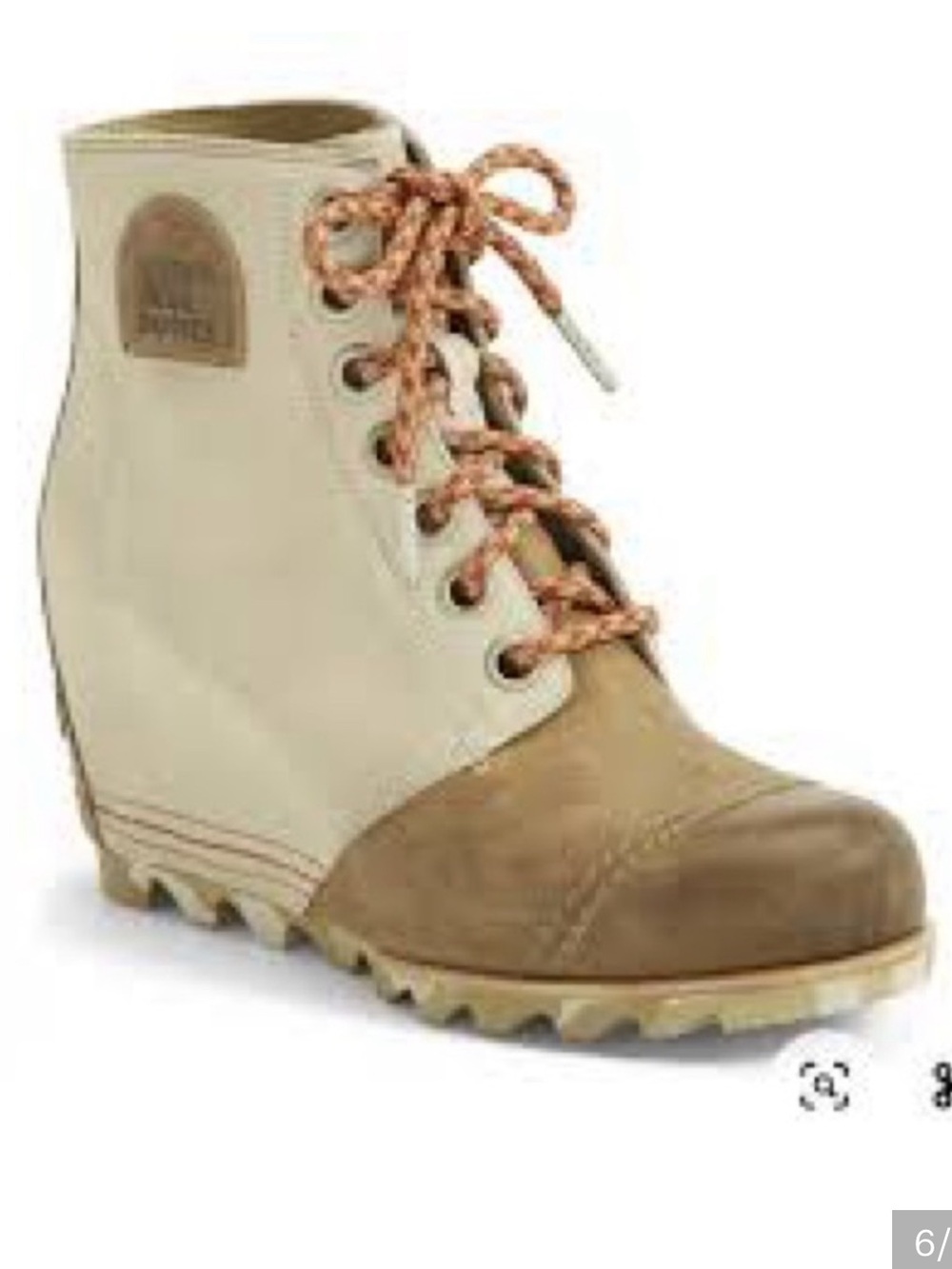 Sorel Lexi Wedge Boot Camel Beige/Brown